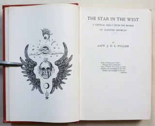 The Star in the West. A Critical Essay Upon the Works of Aleister Crowley.