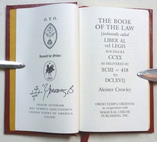The Book of the Law. Liber AL vel Legis Sub Figura CCXX.