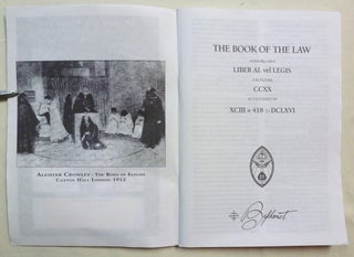 Mandrake Press Ltd. Catalogue [ Includes the text of "The Book of the Law" and the first publication of Louis Wilkinson's "Introduction to the Abridged Commentary of the Book of the Law." ].