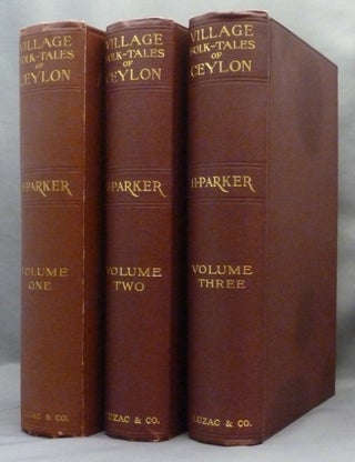 Item #71110 Village Folk-Tales of Ceylon ( 3 Volume Set ). H. - Collected and PARKER, Henry Parker