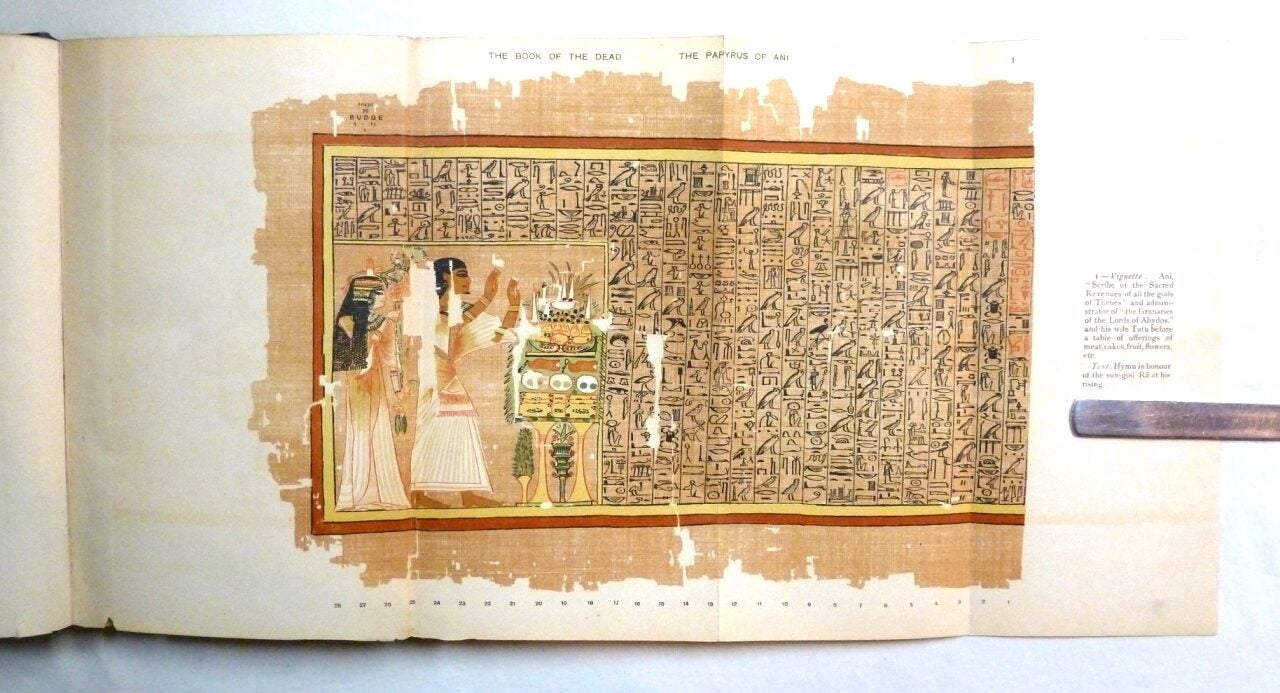 Dead Scribes The Book of the Dead, The Papyrus of Ani, Scribe and Treasurer of the ...