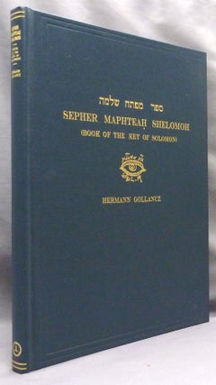 Item #71699 Sepher Maphteah Shelomoh (Book of the Key of Solomon). An Exact Facsimile of an...
