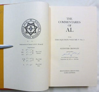 The Commentaries of AL, Being the Equinox Volume V, No. 1.