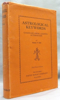 Item #72100 Astrological Keywords. Compiled from Leading Authorities. Manly P. HALL