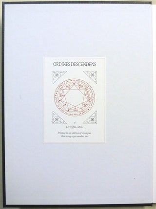The Ordines Descendens of Dr. John Dee.