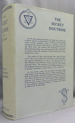Item #72157 The Secret Doctrine: Volumes I and II: A Facsimile reprint of the Original Edition of...