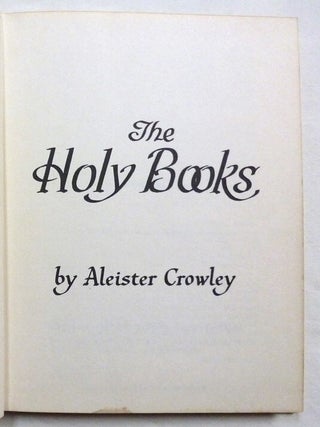 The Holy Books.