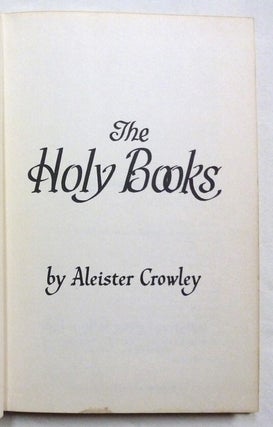 The Holy Books.
