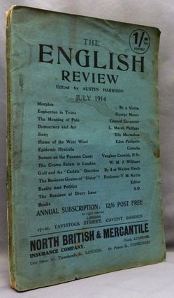 Item #72539 Aleister Crowley contributes a poem, "Morphia" to The English Review, Vol. XVII, No....