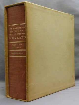 Item #72579 The Variorum Edition of the Poems of W. B. Yeats. W. B. - William Butler Yeats ....