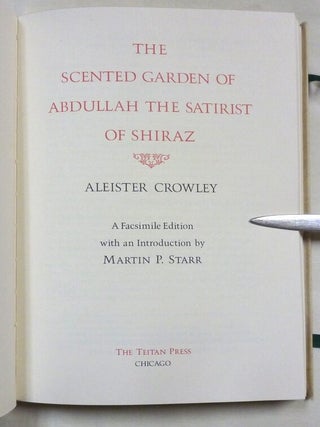 The Scented Garden of Abdullah the Satirist of Shiraz.