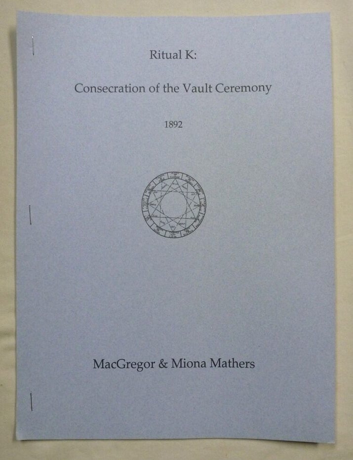 Ritual K: Consecration of the Vault Ceremony | Portal Publications ...