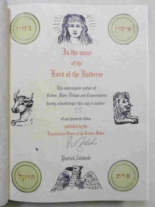 Golden Dawn Rituals and Commentaries.