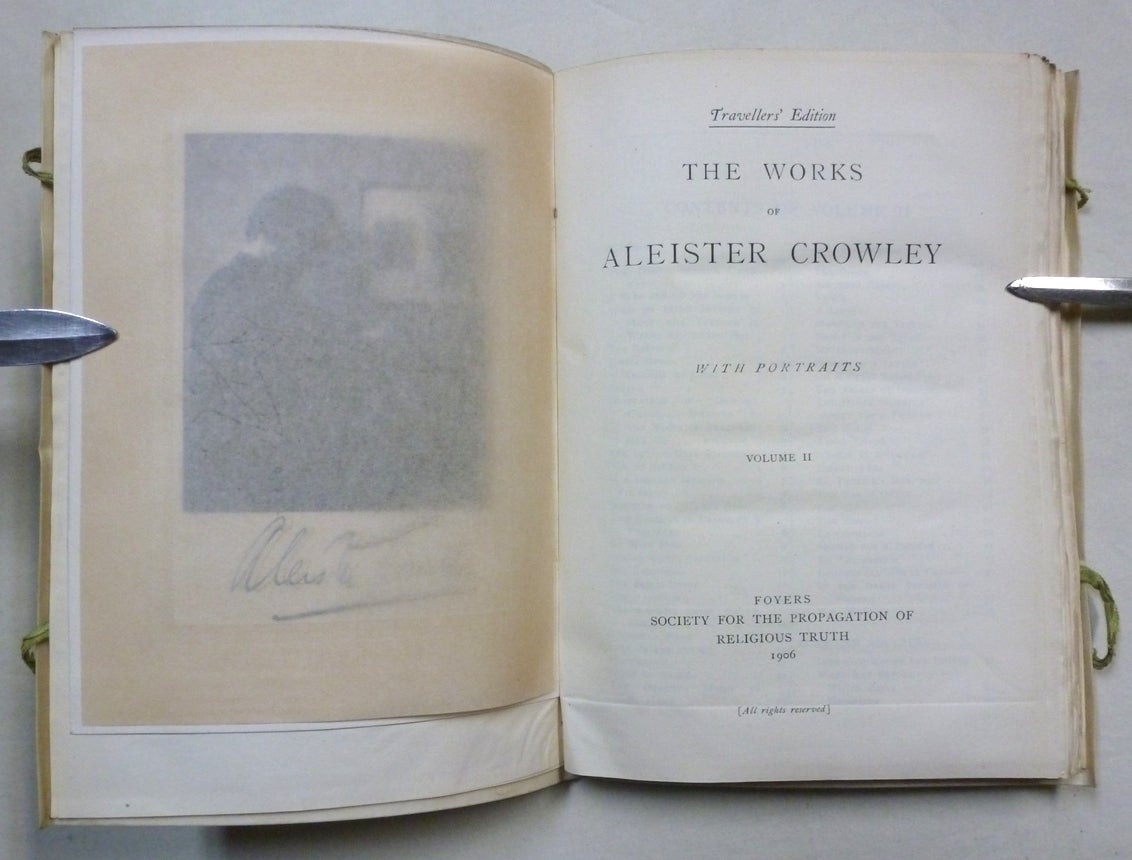 The Works of Aleister Crowley. Volumes I, II, & III The Collected