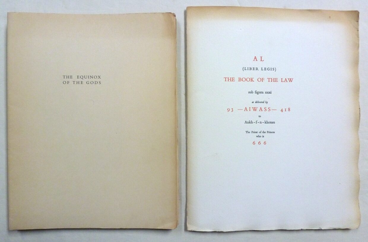 A set of original sheets for an unbound copy of The Equinox of the Gods ...
