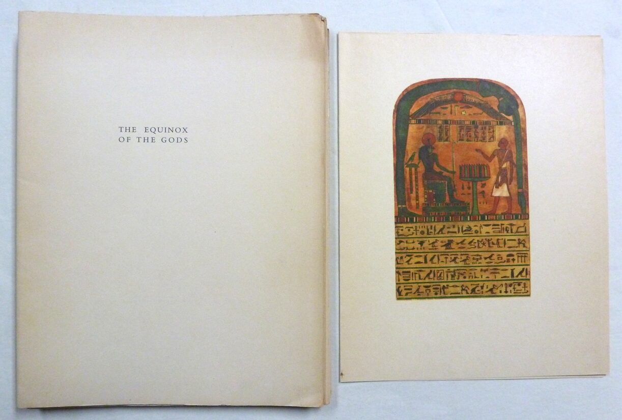 A set of original sheets for an unbound copy of The Equinox of the Gods ...