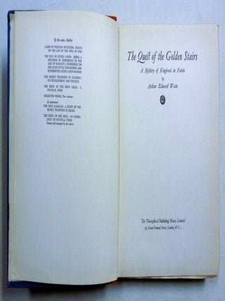 The Quest of the Golden Stairs. A Mystery of Kinghood in Faërie.