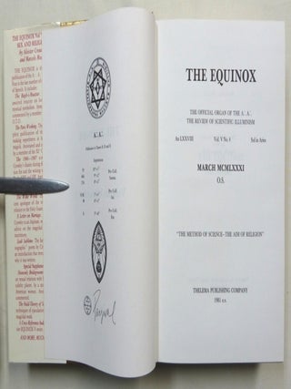 Sex and Religion. The Equinox Volume V No. 4; The Official Organ of the A.A. The Review of Scientific Illuminism.