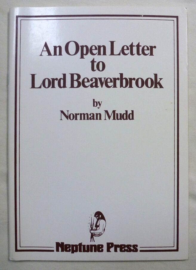 An Open Letter to Lord Beaverbrook | Norman MUDD, Aleister Crowley ...