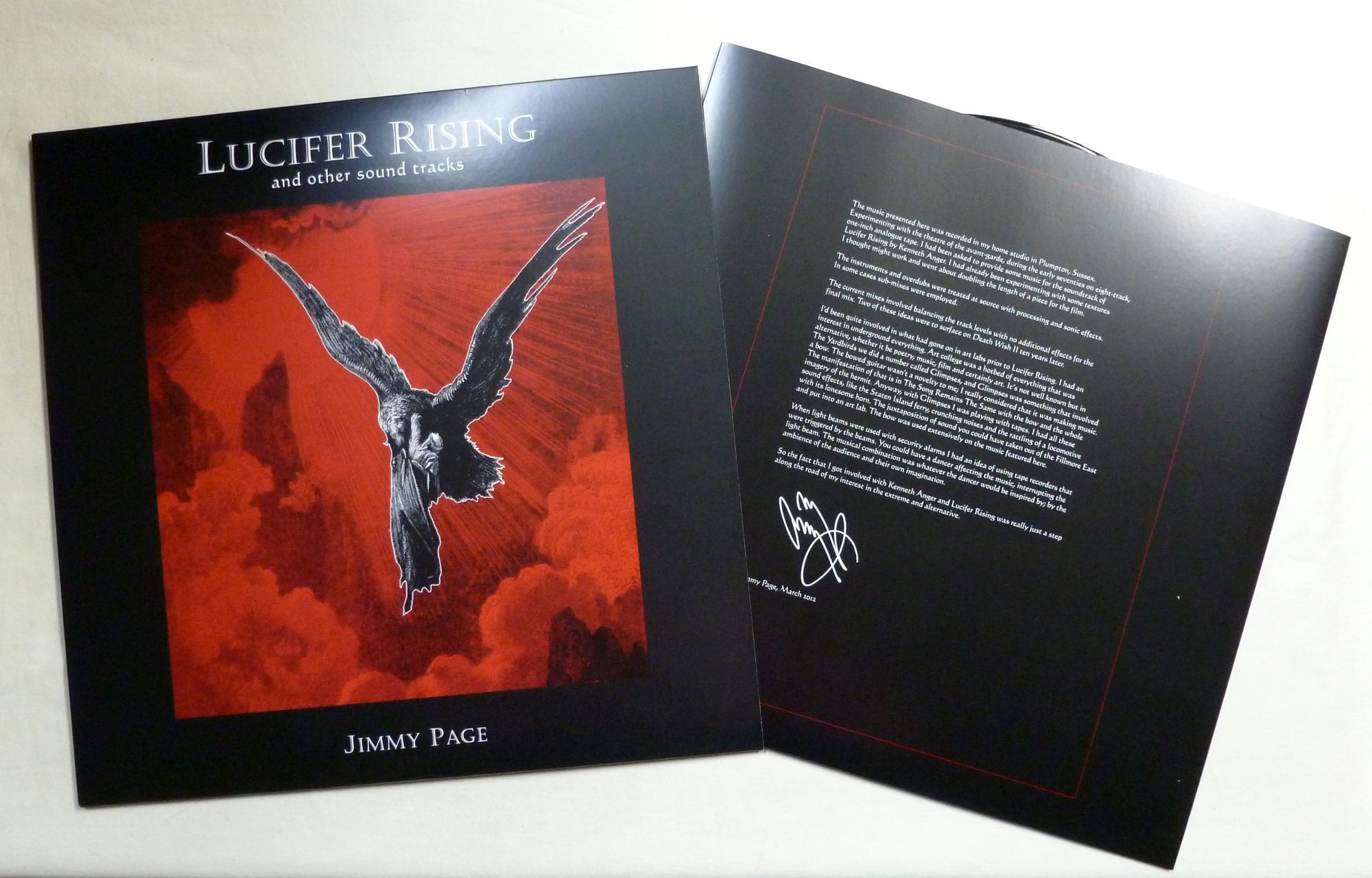 Lucifer Rising and other Sound Tracks a 33rpm vinyl record | Jimmy PAGE ...