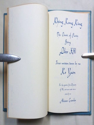 Khing Kang King: The Classic of Purity. Liber XXI.