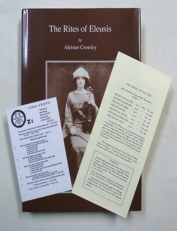 The Rites of Eleusis | Aleister CROWLEY, Keith Richmond Explanatory ...