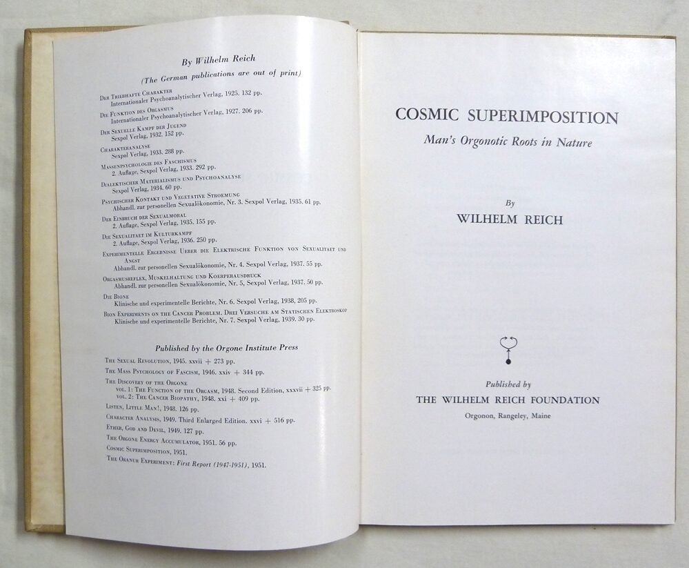 Cosmic Superimposition | Wilhelm REICH | First Edition