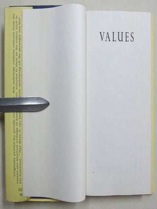 Values: An Anthology for Seekers.