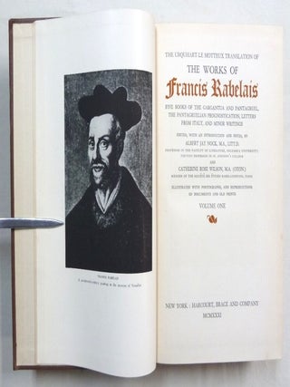 The Urquhart-Le Motteux Translation of the Works of Francis Rabelais. Five Books of the Gargantua and Pantagruel, the Pantagruelian Prognostication, Letters from Italy, and Minor Writings ( Two Volume Set ).