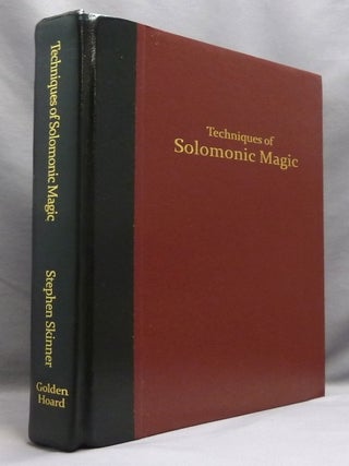 Item #74505 Techniques of Solomonic Magic. Dr. Stephen SKINNER, SIGNED