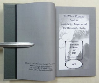 Nox Infernus, the Book of Black Amber.