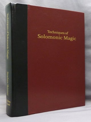 Item #74660 Techniques of Solomonic Magic. Dr. Stephen SKINNER, SIGNED